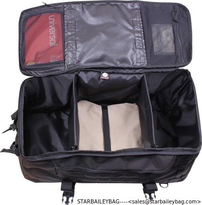 Black Multi Functional Convertible 3 In 1 Mission Duffle Bag supplier