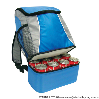 sling ice fishing camping water beverage food foil 6 cans cooler backpack lunch bag supplier