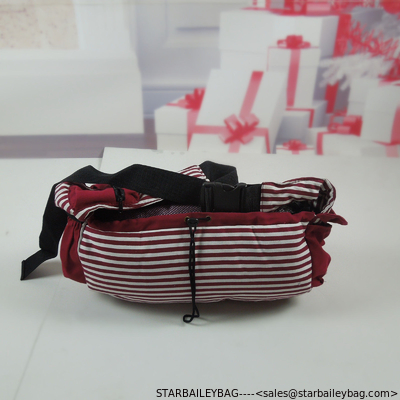 Striped Canvas Sling Bag Pet Carrier For Dog/Cat Travel Bag Red,Blue supplier