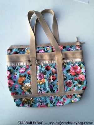 Spring Flowers Travel Tote carrier Floral Print Shoulder Bag supplier