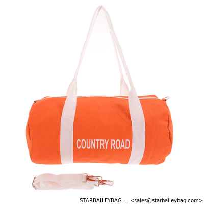 Orange polyester 20&quot; CAPACITY DUFFLE BAG / GYM BAG / LUGGAGE / Sport Bag supplier