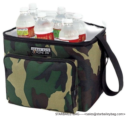 Colorfull print Polyester Lunch Box Cooler Bag Liner Shoulder Strap Travel Camouflage Tote supplier