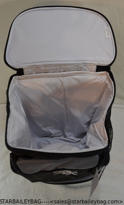 Trolley polyester 24 Can Insulated Bag Rolling Cooler Storage for picnic time supplier