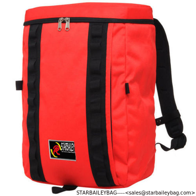 RED COLOR OXFORD BOX BACKPACK LARGE BIGBANG BACKPACK FOR OUT DOOR CAMPING supplier