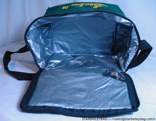 Six-Pack  Cooler Bag Insulated Road Atlanta for  Promotional  green color supplier