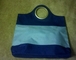 New Blue &amp; Light Blue Stripe ♡ Canvas Beach Tote ♡ Shopping Bag ♡ Handbag supplier