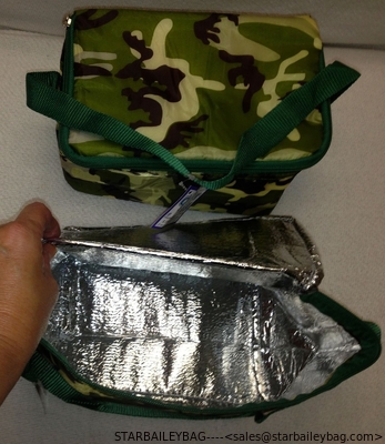 2 Camo Cooler Lunch Bag Sack Insulated HOT COLD Handle Mini Ice Chest Drink supplier