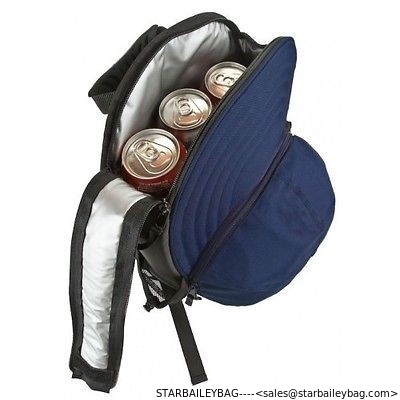 Players Pack Cooler Backpack - Baseball Hat Design supplier