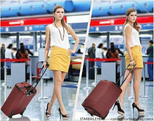 20“ foldable traveling trolley bag supplier