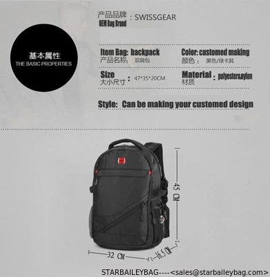 New Swiss backpack multifunctional men luggage for outdoor travel bags Wenger computer pack supplier