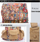 Women's Vintage colorfull prints School Bag Canvas Backpack Rucksack Satchel Travel Bag supplier