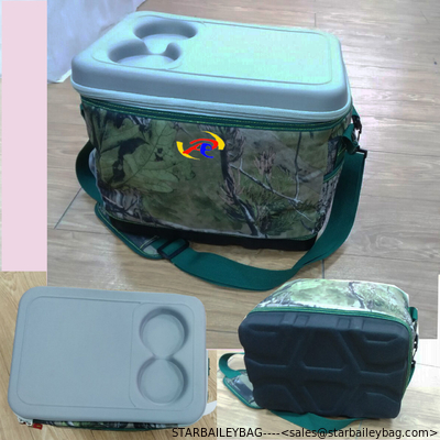 Top quality customized adults bottle cans lunch cooler bag Hard cover&bottom supplier