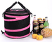 840D collapsible tube lunch bag, elastic strips around cooler bag for for the cooler bag supplier