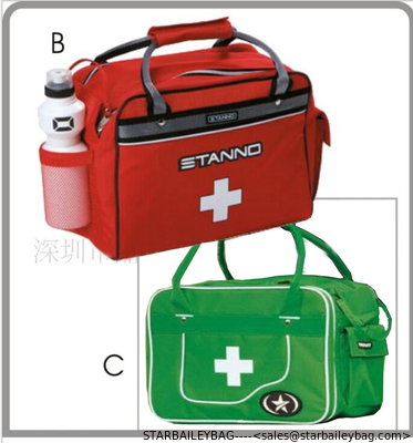 Green Medical First Aid Bag tote bag-medical traveling bag-camping medical luggage-baggage supplier