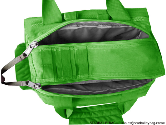 Green Medical First Aid Bag tote bag-medical traveling bag-camping medical luggage-baggage supplier