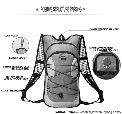 420D Tactical Backpacks(Hydration Pack) with 2L Bladder for Hiking, Biking, Running, Walking and Climbing supplier