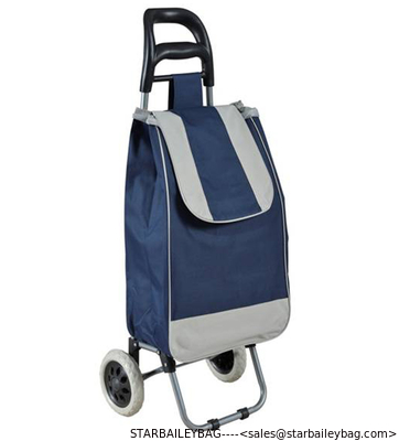 Lightweight Foldable Laundry / Shopping Trolley Cart Rolling Push Dolly with Tote supplier