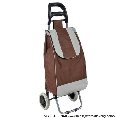 Lightweight Foldable Laundry / Shopping Trolley Cart Rolling Push Dolly with Tote supplier