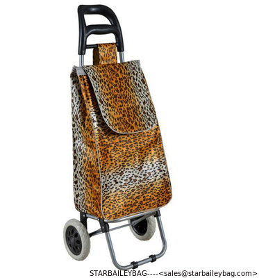 STB 22&quot; Lightweight Wheeled Shopping Trolley Bag, 600D Satin Fabric Hard Wearing &amp; PP Nylon Rolling Push Trolley supplier