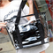 Clear PVC Large Beach Tote Bag Sets Top Handle Handbag Zipper Purses Wallets Women 2pcs In 1 Hand Bag supplier