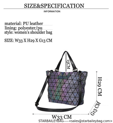 Ready To Ship Shoulder Bag For Women Laser Geometric Tote Handbag Custom Bag And Purses From China Supplier supplier