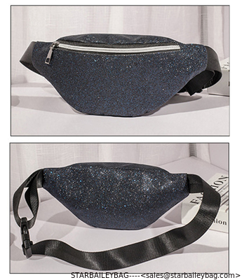 WHOLESALES Fanny Pack Bum Sparkle Fabric Bag Supreme Cute Waist Belts for Womens Girls Light Weight Design ODM Supplier supplier