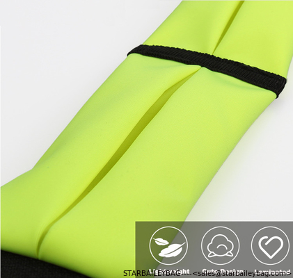 Reflective Jogging Bum Bag Double Pouch Adjustable Spandex Waist Bag Running Belts Neoprene Fanny Fitness Packs Slim Wai supplier