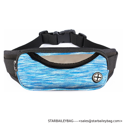 Colorful Spandex Jogging Waist Bag Wholesales Nylon Polyester Running Bag for Cellphone Glasses Sports Slim Neoprene Wai supplier