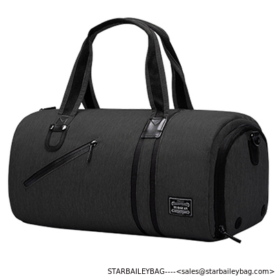 Ready To Ship Travel Bag With Shoe Compartment High Quality Sports Bag Durable Polyester Gym Duffle Bag supplier