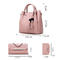 Female Handbag Sets PU Leather 3pcs In 1 Set Women Totes Purse Wristle Ladies Hand Bags supplier