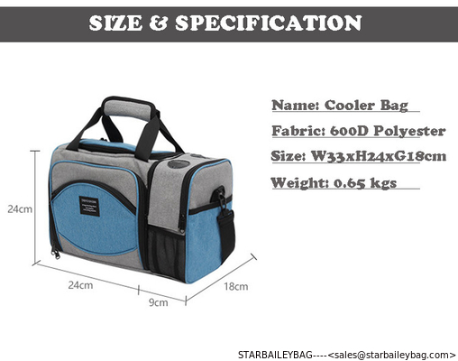 Middle Capacity Camping Outdoor Lunch Bag insulated for Travel Picnic Outdoor Life Ice Pack frozen food delivery Cooler supplier