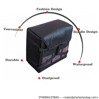 18" Pizza Delivery Bags Insulation Waterproof Picnic Bags Hollowcore Board Construction Food insulated cooler bag supplier