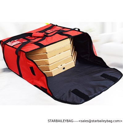 18" Pizza Delivery Bags Insulation Waterproof Picnic Bags Hollowcore Board Construction Food insulated cooler bag supplier