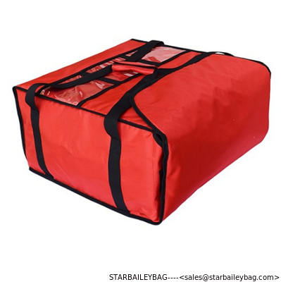 18" Pizza Delivery Bags Insulation Waterproof Picnic Bags Hollowcore Board Construction Food insulated cooler bag supplier