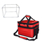Custom 1680D Food Delivery Bag Keep Cold and Hot Lunch Bag Detachable Glass Fiber Frame Shipping Cooler Bag supplier