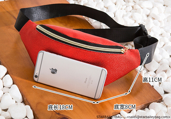 Custom Leather Fanny Pack cheap cost for promotional waist bag Supplier supplier