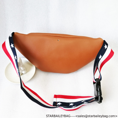 Custom Fanny Pack USA Flag Stripes Waist Bag Belts Sack Making Supplier for Promotional Marketing supplier