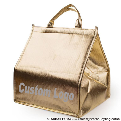 Custom Aluminum foil cooler bag for food Logo Prints insulated Lunch bag many size 4&quot; 6&quot; 8&quot; 10&quot; 12&quot; supplier