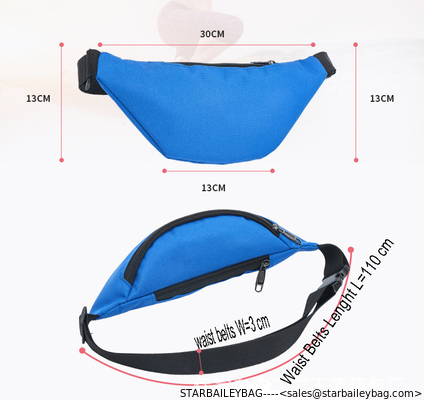 Custom 600D polyester Unisex Waist Packs Lightweight Waterproof Fanny belts Packs Supplier supplier