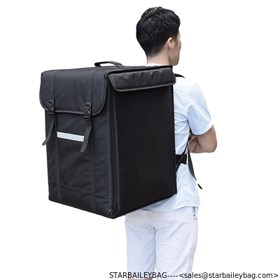 Ready To Ship: 68L Food Delivery backpack Middle Capacity 1680D Polyester Al-films Tube Frame Insulated Cooler Bag supplier