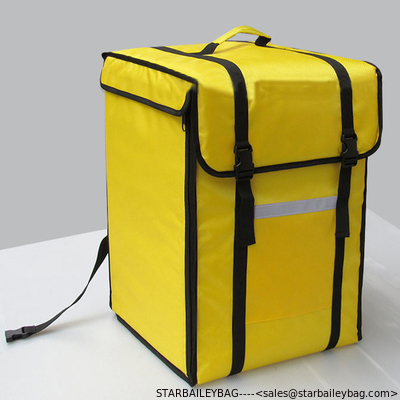 Ready To Ship: 68L Food Delivery backpack Middle Capacity 1680D Polyester Al-films Tube Frame Insulated Cooler Bag supplier