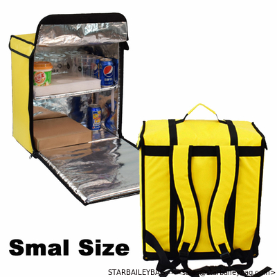 Ready To Ship: 38L Food Delivery backpack SMALL Capacity Waterproof 1680D Polyester Al-films Tube Frame Insulated Cooler supplier