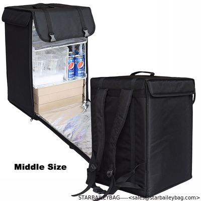 Ready To Ship: 68L Food Delivery backpack Middle Capacity 1680D Polyester Al-films Tube Frame Insulated Cooler Bag supplier