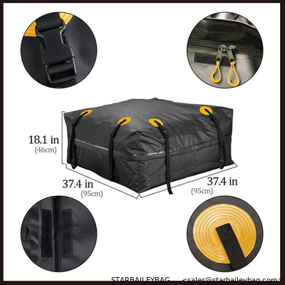 Outdoor luggage for car set tarpaulin bag waterproof 500D polyester 550gsm tarpauline bag supplier