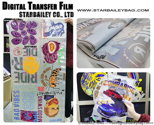 PET Heat Transfer Film for 4 colors Printer Used High Durability Good Color Heat Transfer Vinyls for clothes supplier