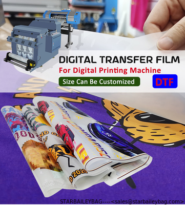 custom DTF PET digital transfer film for T-shirt DTG Epson L1800 CMYK inkjet printer making Heat Transfer Vinyl supplier