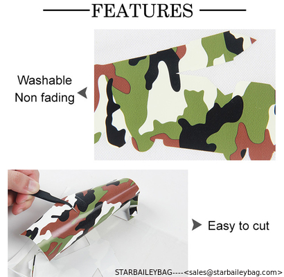 Custom Camouflage Heat Transfer Vinyl for vinil textile camo htv T-shirt iron on digital transfer films supplier