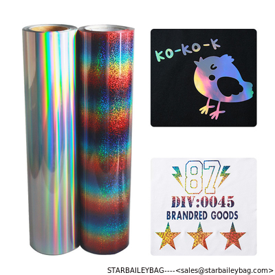 Custom Holographic Heat Transfer Vinyl iridescent chameleon supplier cheap easyweed holo holographic htv film laser supplier