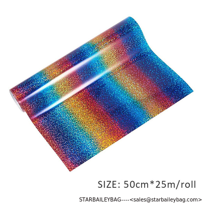 Custom Holographic Heat Transfer Vinyl iridescent chameleon supplier cheap easyweed holo holographic htv film laser supplier