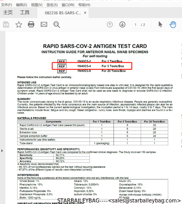 Antigen Test Kit - 20 tests per kit Rapid self test kits for Sars Covid 19 - wholesales and custom CE and TUV supplier